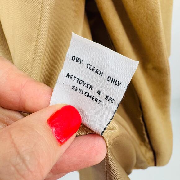 Vintage Talbots Camel Hair Blazer Tan Classic Fit Lined Jacket Two Button Size M - Picture 7 of 9